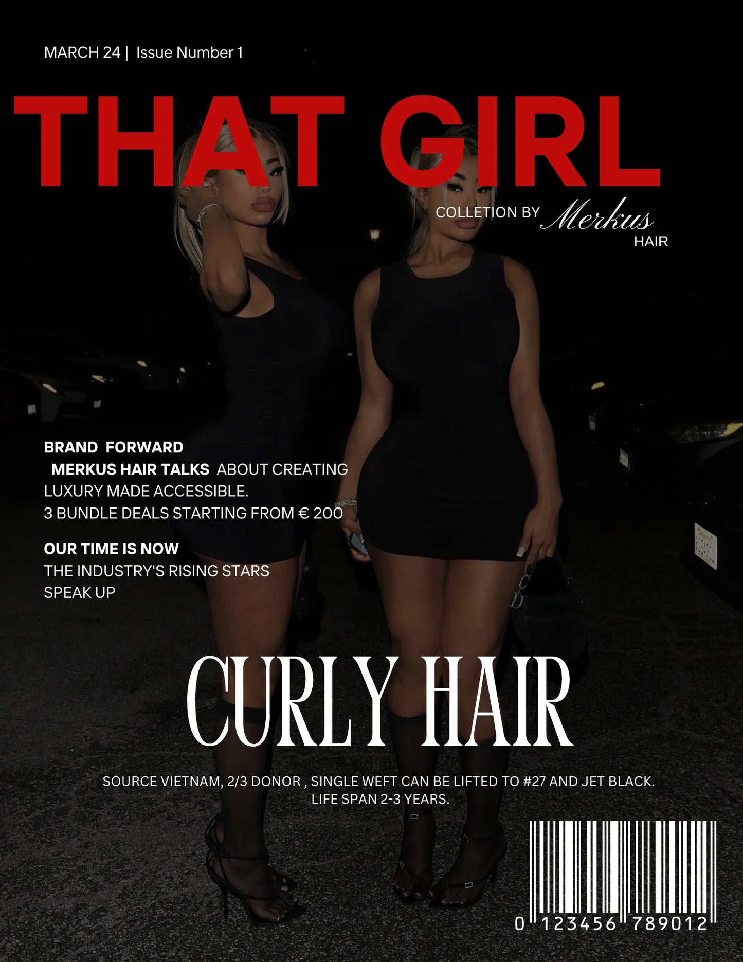 That girl 3 bundle deal “ curly”